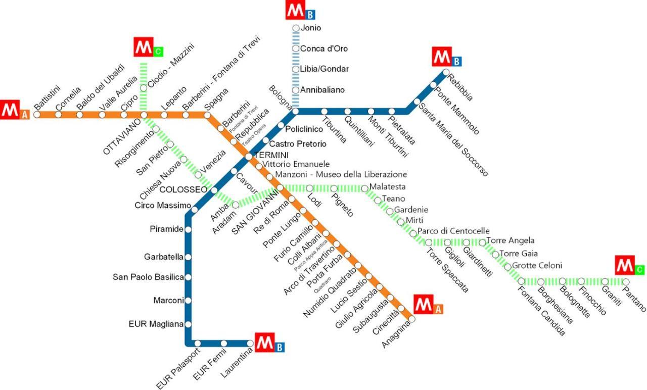 Metro A Modern Apartment Roma Ngoại thất bức ảnh